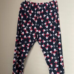 Santa Print Pajama Pants